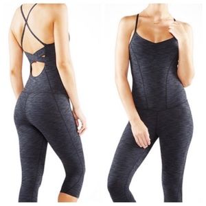 The Uni Bodysuit by Manduka - featured in Self Magazine - dark grey - Medium